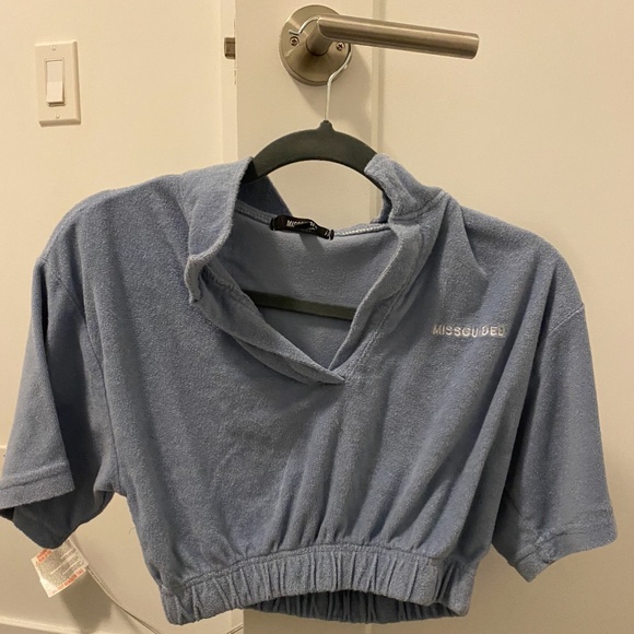 Missguided Blue Towel Co-Ord - Xs - Picture 7 of 9